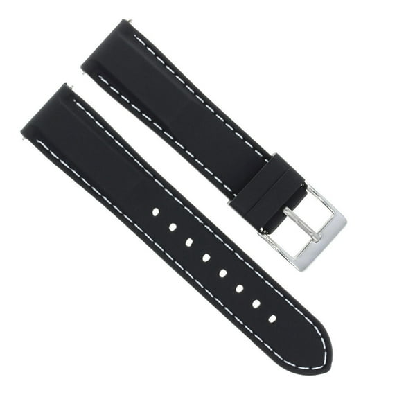 20MM SOFT RUBBER DIVER BAND STRAP FOR TAG HEUER FORMULA F1 CAU1110 BLACK WS