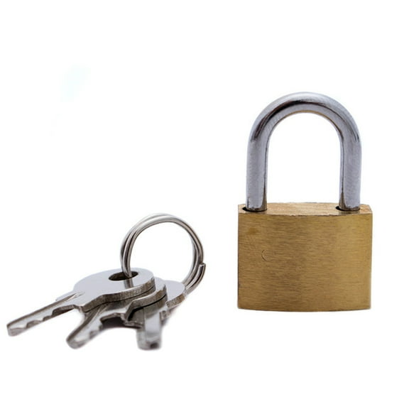 20MM Small Copper Lock with Keys for School Gym Locker Toolbox Weatherproof