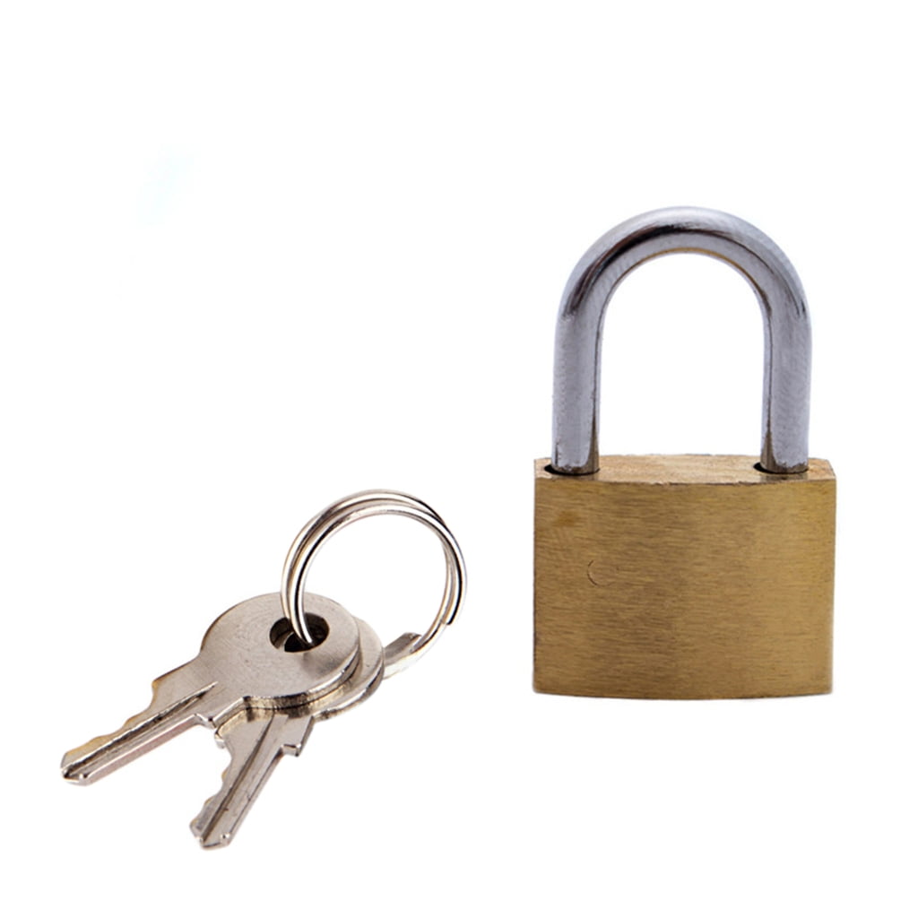 Simple Lock Small 20MM Small Copper Lock with Keys for School Gym Locker Toolbox ...