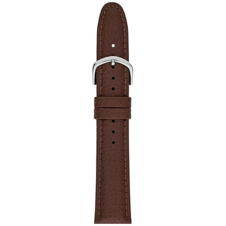 20MM Unisex Brown Genuine Leather Textured Replacement Watch Band (FMDBA011)