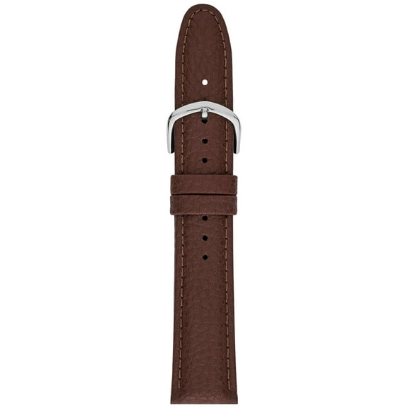 20MM Unisex Brown Genuine Leather Textured Replacement Watch Band (FMDBA011)