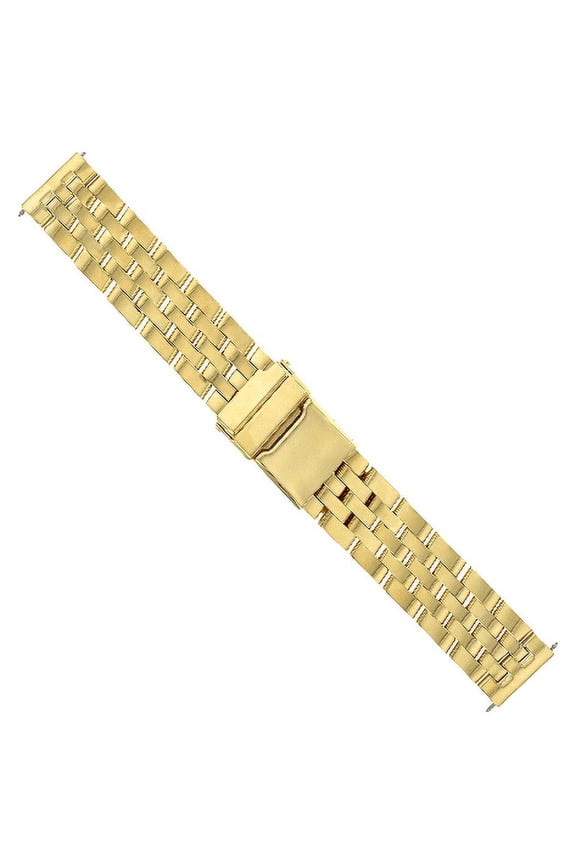 20MM WATCH BAND BRACELET FOR BREITLING PILOT BENTLEY NAVITIMER WATCH 5 LINK GOLD