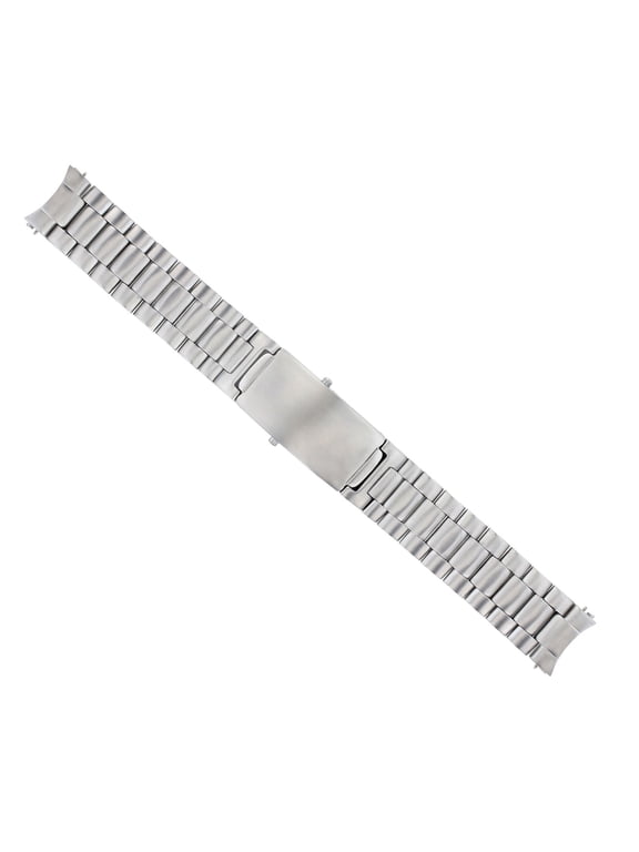 20MM WATCH BAND STAINLESS STEEL CLASP, Silver, Compatible With OMEGA AQUA TERRA/RAILMASTER WATCH 20MM