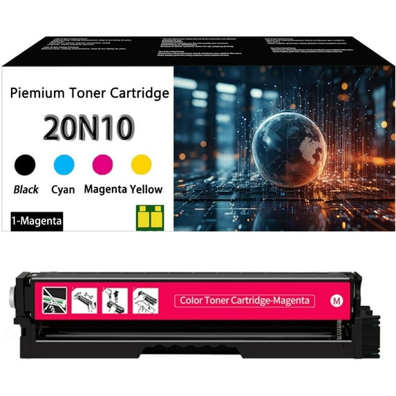 20N10 Toner Cartridge Replacement (with Chip) for Lexmark Compatible Toner Cartridge Set Replacement for Lexmark CS331 CS431 CX331 CX431 CS331 CX331 Printer Black