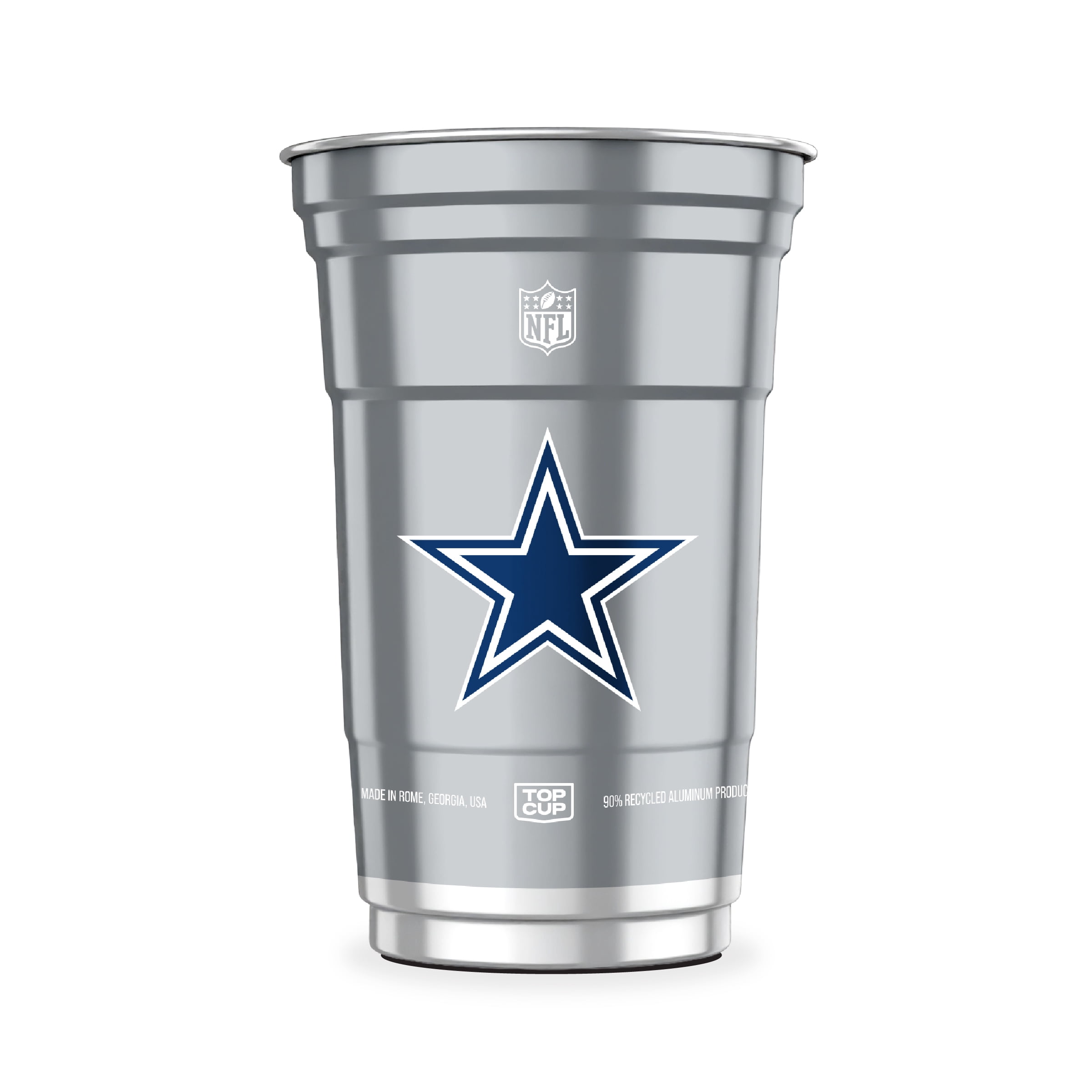 Top Cup NFL Dallas Cowboys Aluminum Party Cups, 20oz, 10 count