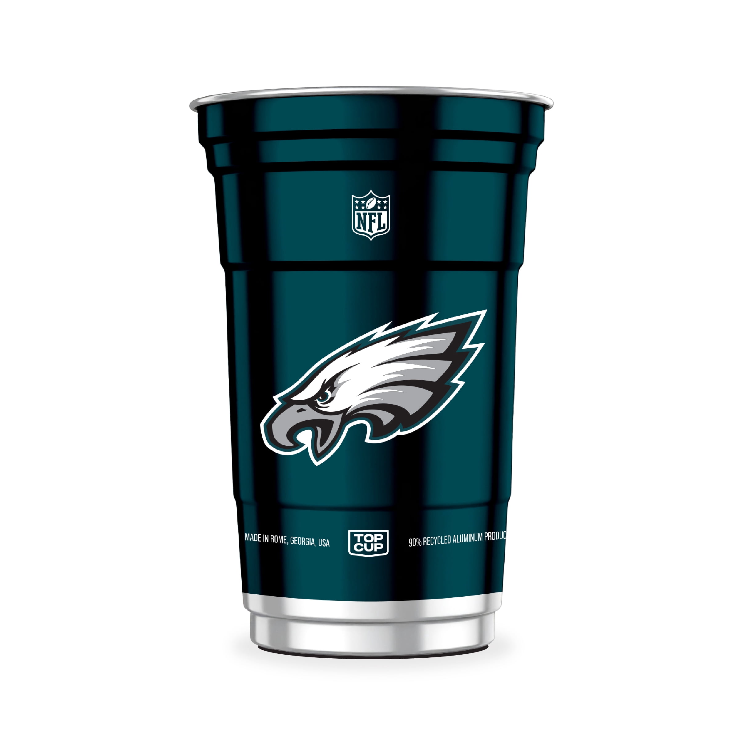 Top Cup NFL Philadelphia Eagles Aluminum Party Cups, 20oz, 10 count