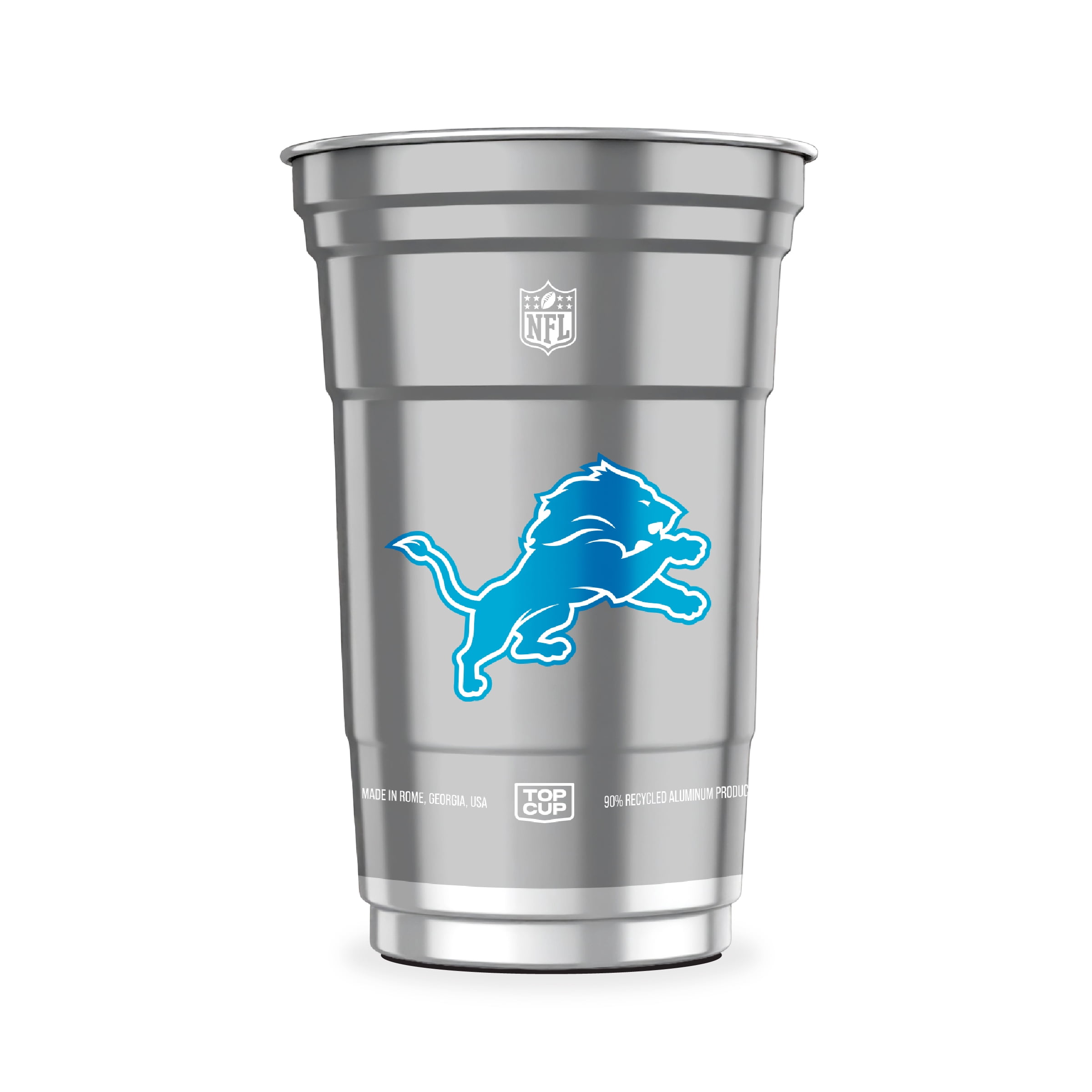 Top Cup NFL Detroit Lions Aluminum Party Cups, 20oz, 10 count