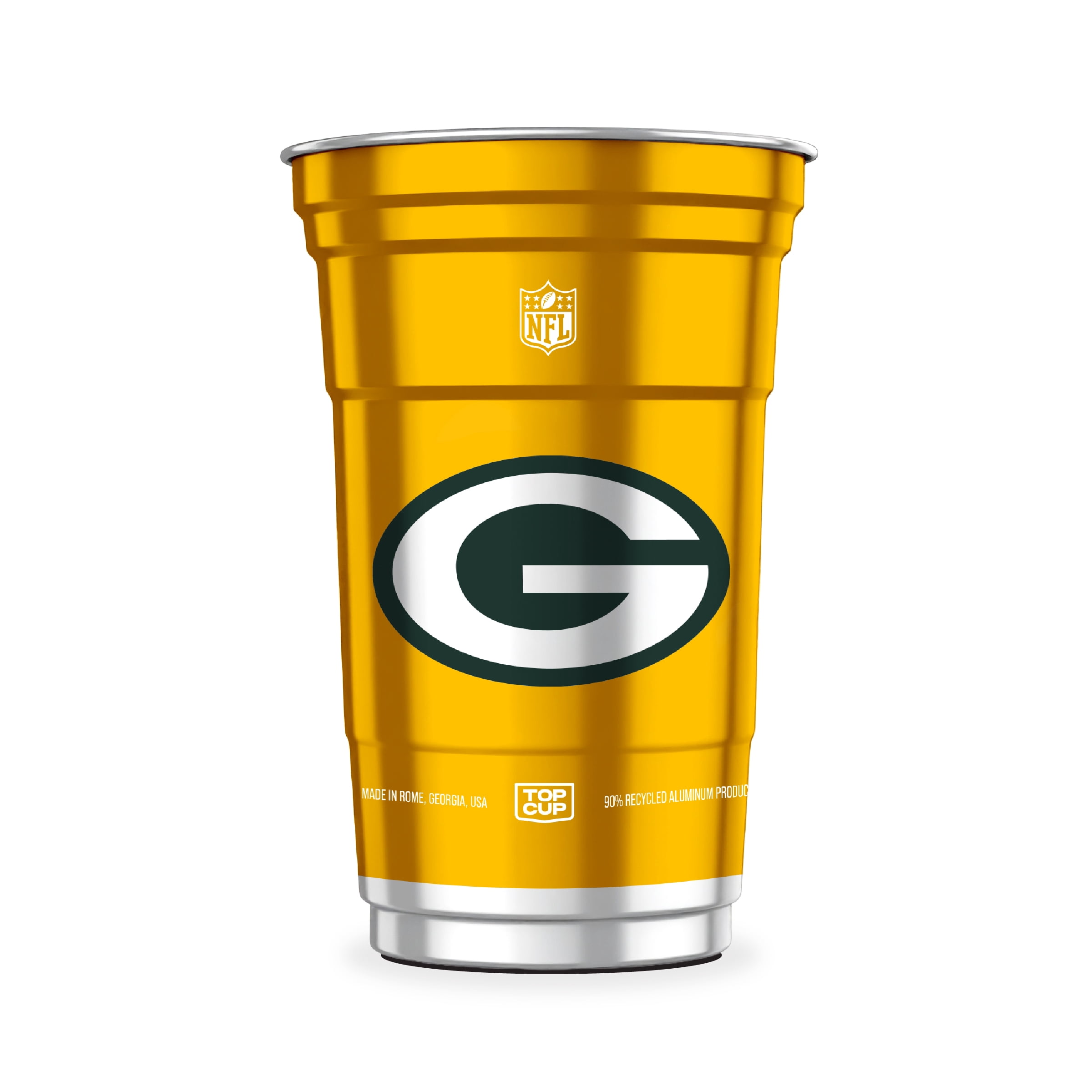 Top Cup NFL Green Bay Packers Aluminum Party Cups, 20oz, 10 count