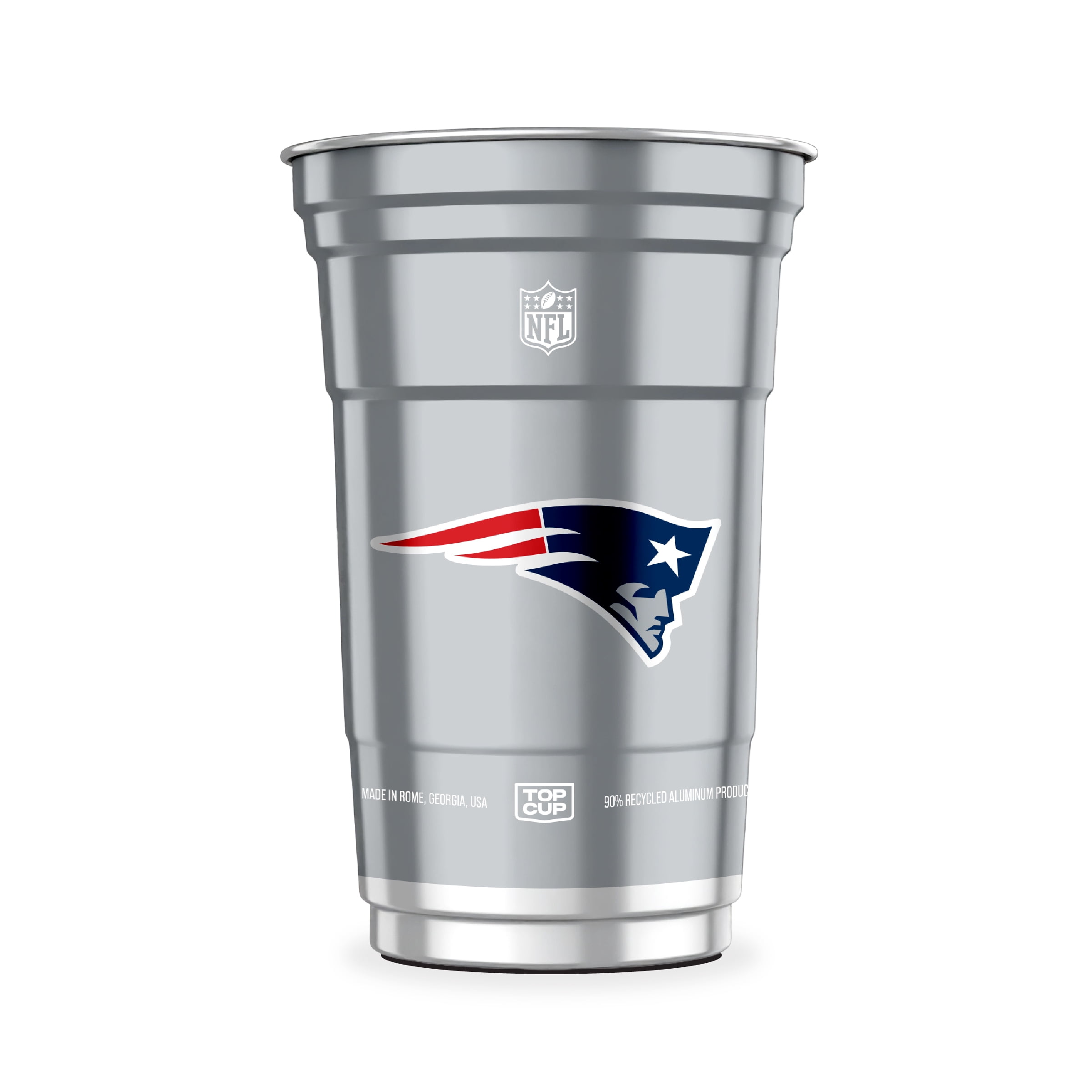Top Cup NFL New England Patriots Aluminum Party Cups, 20oz, 10 count