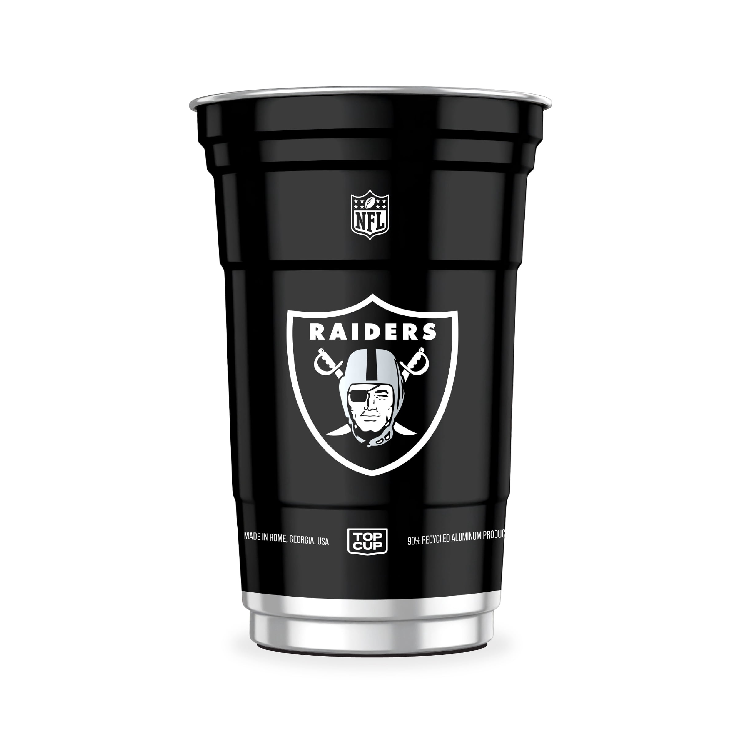 Top Cup NFL Las Vegas Raiders Aluminum Party Cups, 20oz, 10 count