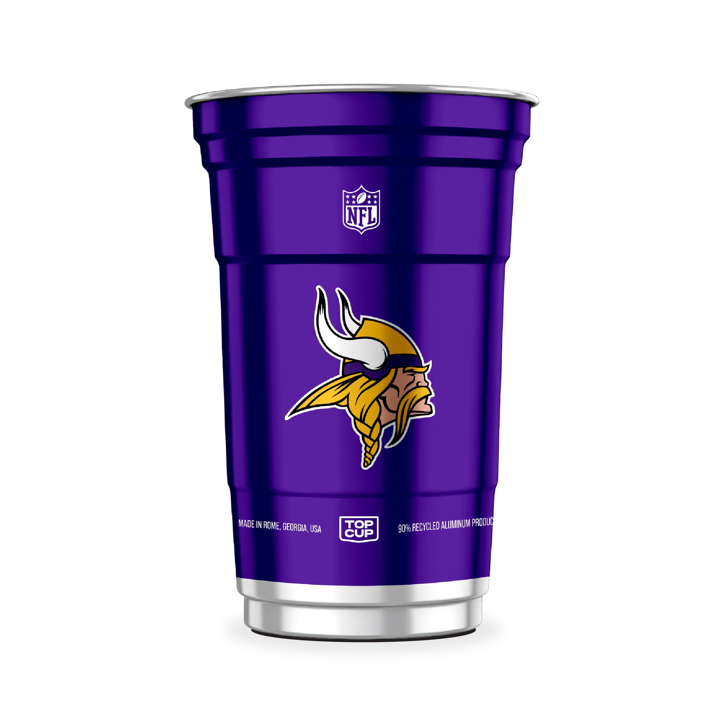 Top Cup NFL Minnesota Vikings Aluminum Party Cups, 20oz, 10 count