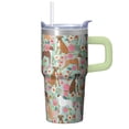 thumbnail image 1 of 20OZ Dog Lover Office Tumbler with Handle Straw and Lid Paw Print Coffee Mug for Women Friends Perfect Holiday Birthday Gifts Portable and Lightweight, 1 of 6