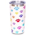thumbnail image 1 of 20OZ Dog Mom Tumblers Paw Print Travel Mug with Lid Double Wall Insulatied Coffee Tumbler for ICold & Hot Beverage Mug Gifts for Dog Lover (Paw print), 1 of 6