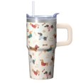 thumbnail image 1 of 20OZ Dog Print Insulated Tumbler with Handle Double Wall Vacuum Cup Ideal Dog Lover Gifts Unique Birthday Christmas Presents for Dog Enthusiasts Women Men Fits Car Cup Holders and Easy to Clean, 1 of 6