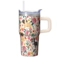 thumbnail image 1 of 20OZ Dog Themed Commute Tumbler with Handle Stainless Steel Insulated Cup Special Dog Lover Gifts Unique Birthday Christmas Presents for Dog Lovers Women Men Durable and Easy to Clean, 1 of 6