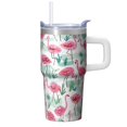 thumbnail image 1 of 20OZ Flamingo Cup with Handle Leak Proof Tumbler Mug Gifts for Women Flamingo Lovers Ideal for Birthday Christmas Celebrations Home Office Use, 1 of 6