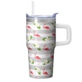 thumbnail image 1 of 20OZ Flamingo Stainless Steel Insulated Tumbler with Handle Coffee Mug Cup BPA Free Sweat Proof Ideal for Hot Cold Beverages Gifts for Women Girls on Birthday Christmas Summer, 1 of 6
