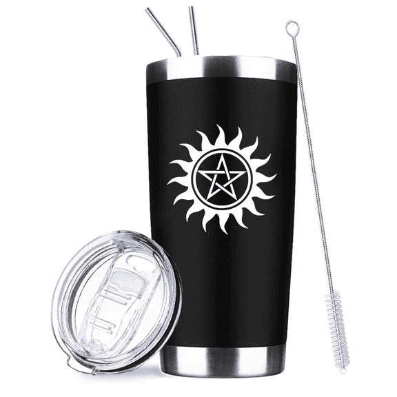 20OZ Supernatural Merchandise Insulated Tumbler Coffee Cup Travel Mug,Birthday Gifts for Boys Girls,Unique Ideas for TV Show Fan,Friends,Family