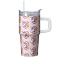 thumbnail image 1 of 20OZ Unicorn Themed Cup with Handle Stainless Steel Travel Mug Ideal Gifts for Women Unicorn Lovers Perfect for Birthday Christmas and Art Gallery Visits, 1 of 6