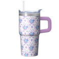 thumbnail image 1 of 20OZ Unicorn Tumbler with Handle and Durable Straw Double Wall Stainless Steel Insulated Travel Mug Perfect Presents for Women Mom Friends on Birthday Christmas Thanksgiving, 1 of 6