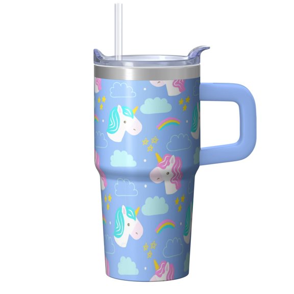 20OZ Unicorn Tumbler with Handle Insulated Cup for Coffee Tea Lovers Perfect Presents for Women Great for Birthday Christmas and Brunch Gatherings