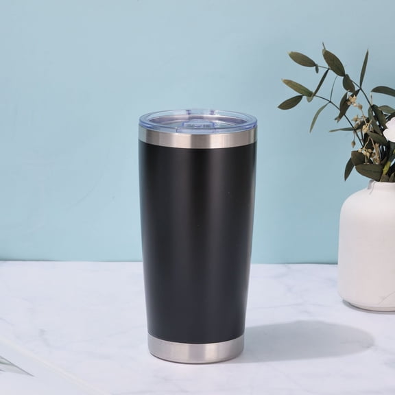 Car Mug Double-Layer Vacuum Insulation Mug Black,20Oz Stainless Tumbler Lid for Double Wall Vacuum Insulated Travel Mug Cup Thermo Hot Cold Tea Coffee Ice Beer for Car Desk Home (Gradient)