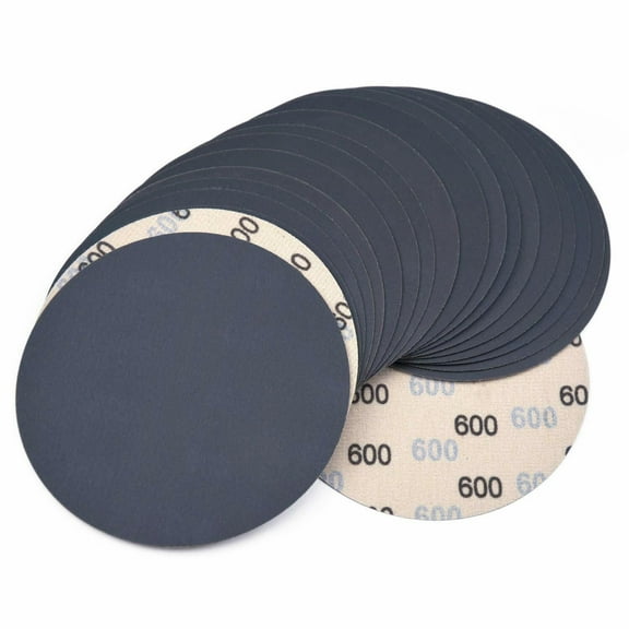 SATC 20 pack 6 inch Hook Loop Sanding Discs 600 Grit Wet Dry Sandpaper