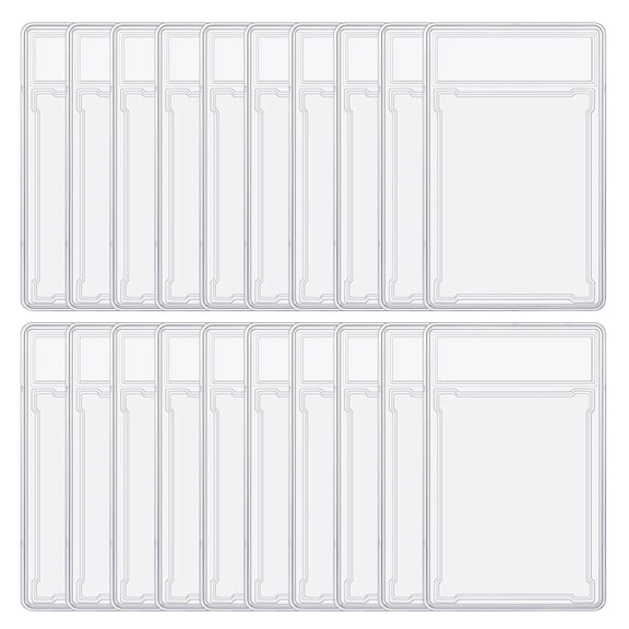 20PACK PSA Style Graded Card Holder, Empty Slab Protector Holders with Label Position for Grading Baseball Football Gaming Trading Display Sports Game Card Collector