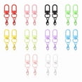 thumbnail image 1 of 20PC Colorful Lobster Clasp Hooks Keychain with Lobster Matel Clasps for DIY Jewelry Making Dog Buckle Neckalce, 1 of 6