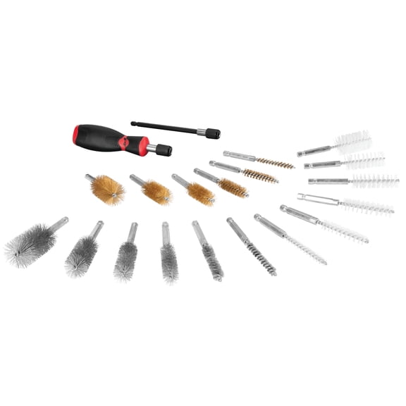 Performance Tool W1231 20-Piece Engine Brush Kit, Quick-Change Shanks