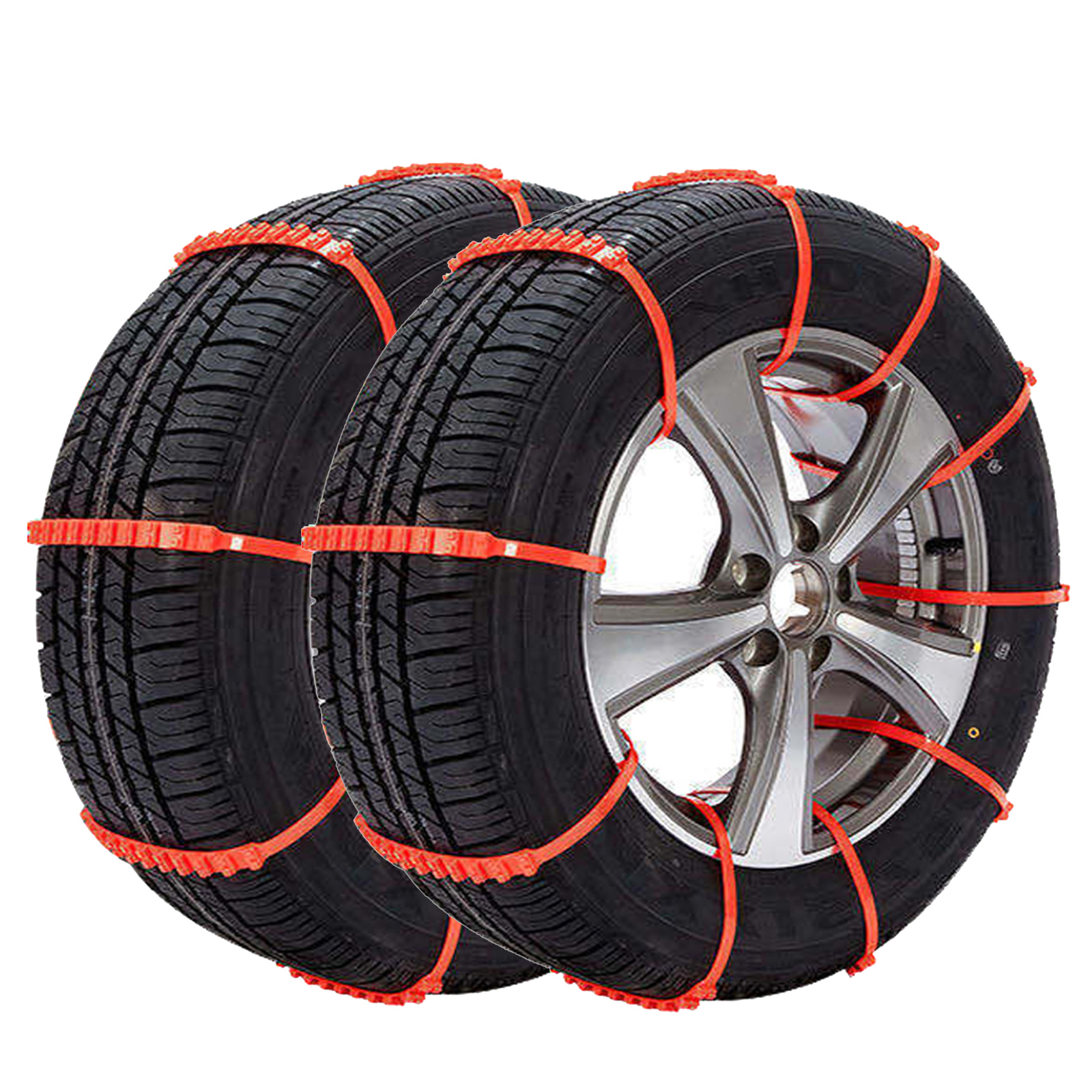 20PC Snow Chains Car Anti Slip Tire Chain Adjustable AntiSkid for Car