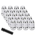 20PCS 1.38 inch Wheel Lug Nuts Chrome, 12mmx1.5 Spline Acorn Lug Nuts