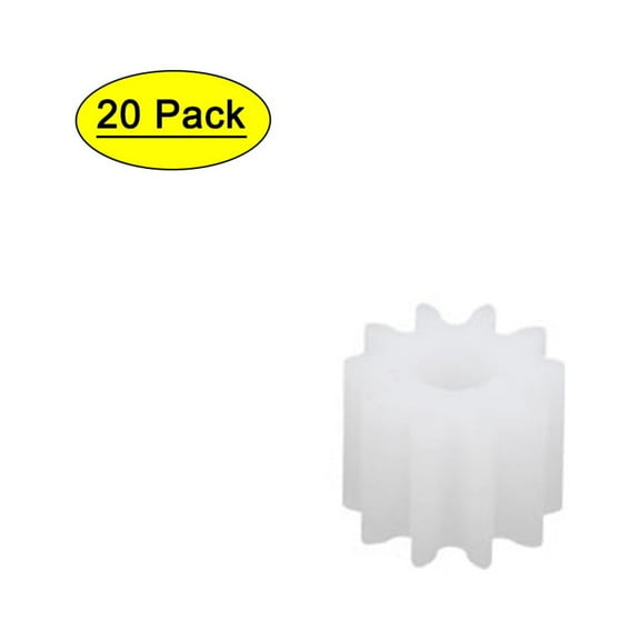 20PCS 10 Teeth 2.5mm Hole Diameter Plastic Gear Wheel for RC Toy Car