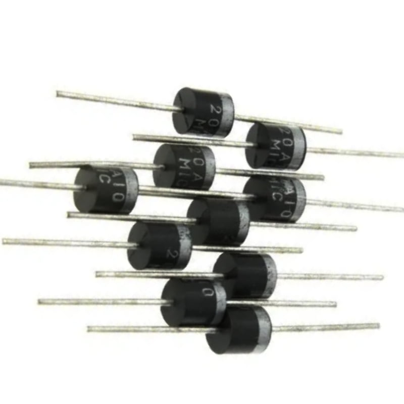 20PCS 10A10 6A10 20A10 30A10 R-6 DIP 6A 10A 20A 1000V Electrical Axial Rectifier Diode