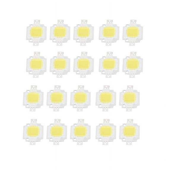 20PCS 10W LED Pure White High Power 1100LM LED Lamp SMD Chip light Bulb DC 9-12V
