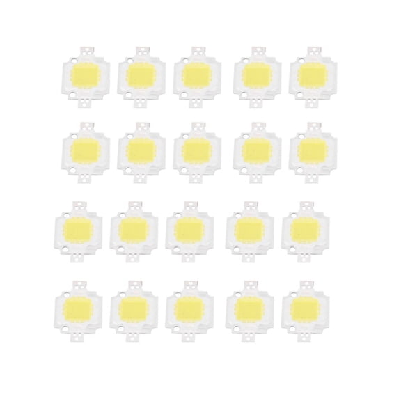 20PCS 10W LED Pure White High Power 1100LM LED Lamp SMD Chip light Bulb DC 9-12V