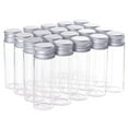 thumbnail image 1 of 20PCS 15ml Clear Glass Bottles Candy Bottle with Aluminum Screw Top Empty Sample Jars Sample Vials for Spice Herbs Small Items Storage Wedding Favors, 1 of 7