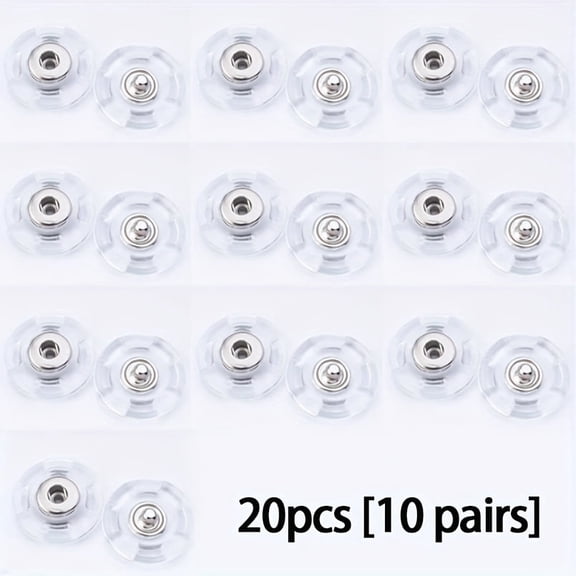 20PCS 21mm Ultra-Transparent Invisible Buttons - Secure, Hidden Fasteners Suitable for Sweaters And Shirts, Designed to Prevent Exposure.