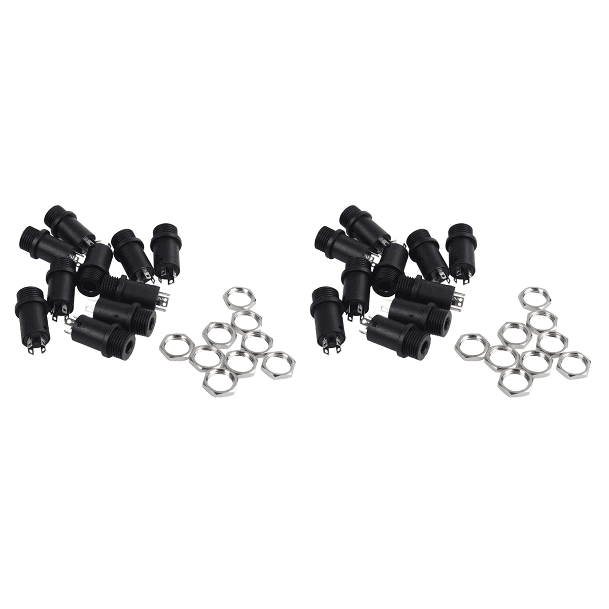 DAOKAI 10pcs 3.5mm Stereo Jack Panel Mount Female