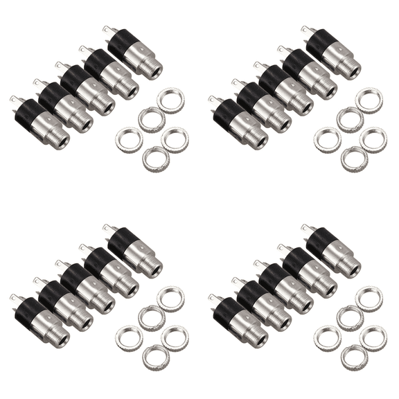 20PCS 3.5mm Stereo Jack Panel Mount Connector