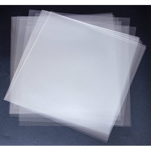20PCS 4 Mil Blank Mylar Stencil Sheets, 12 X 12 Inch Clear Plastic Sheets for Cricut Crafts and Cutting Machine