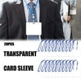 thumbnail image 1 of 20PCS 4x3-inch Soft Plastic ID Card Holders with Breakaway Lanyards, Clear Landscape Name Badge Case for Work, Events, School, Conference & Office, 1 of 6