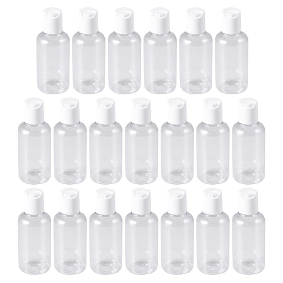 20PCS 50ML Refillable Sub Bottles for Lotion, Portable Travel Bottles, Empty Plastic Containers for Cosmetics and Skincare