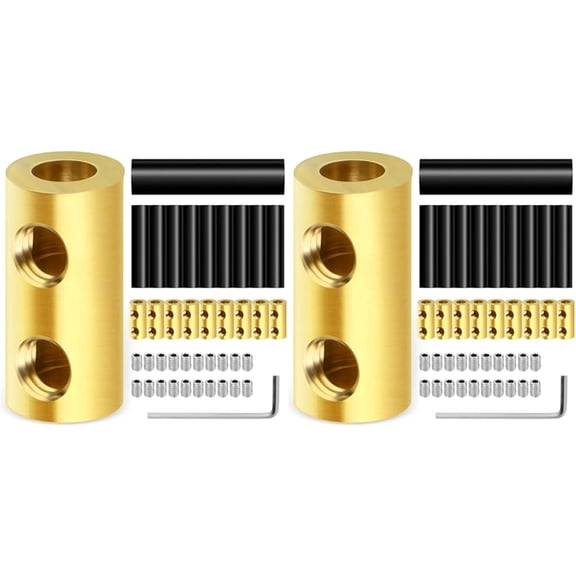 20PCS 8Awg 60A Quick Wiring Connection Terminal, Wire Connector with Set Screws and Thermoplastic Tube