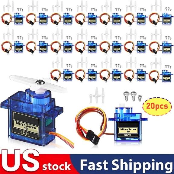 20PCS 9G,SG90 Micro Digital Servo Motor For RC Robot Helicopter Plane Car Boat