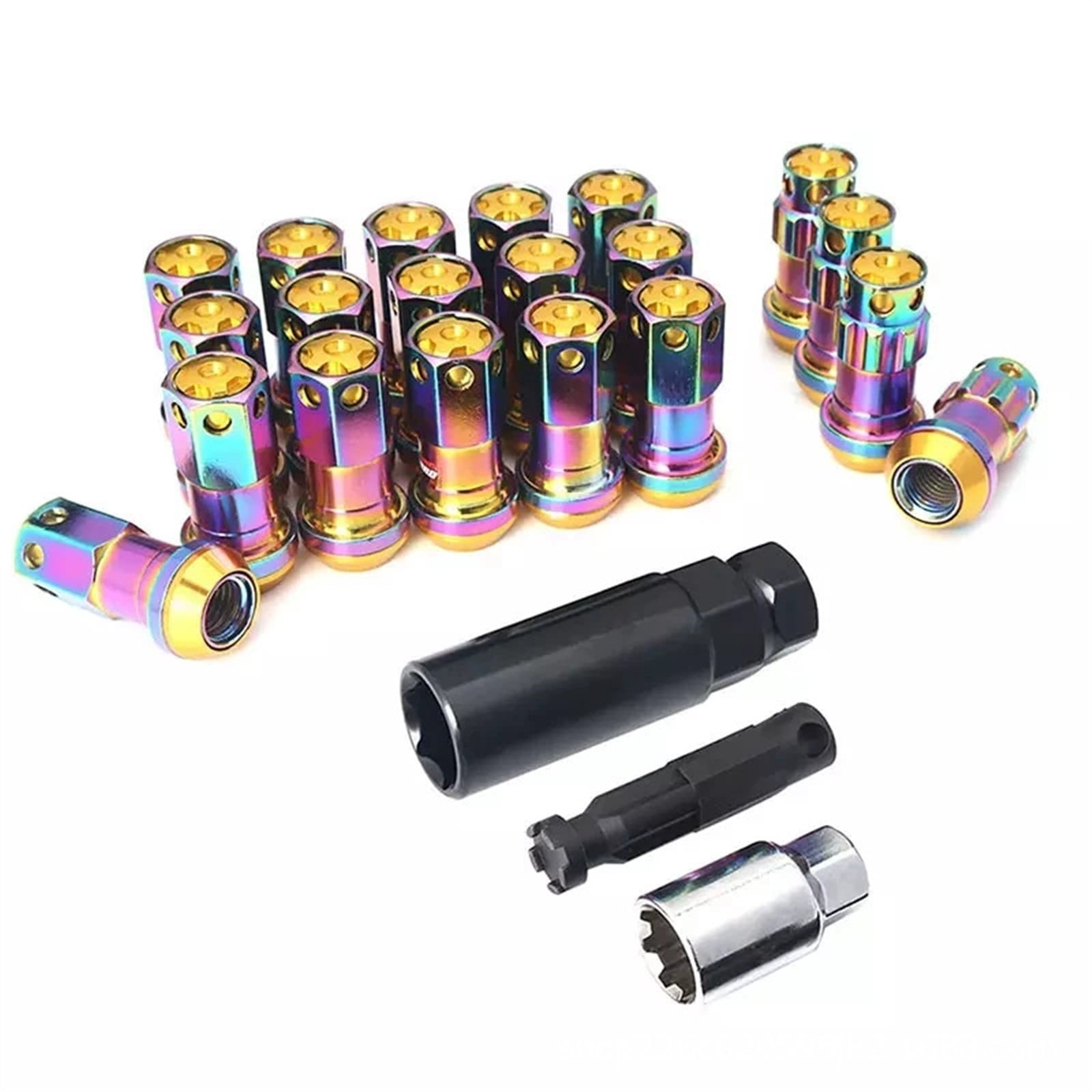 20PCS A Set, R40 OEM Style Factory Lug Nuts, Universal 1.77in 17mm Hex Lug Nuts M12*1.5 M12*1.25 For Choice