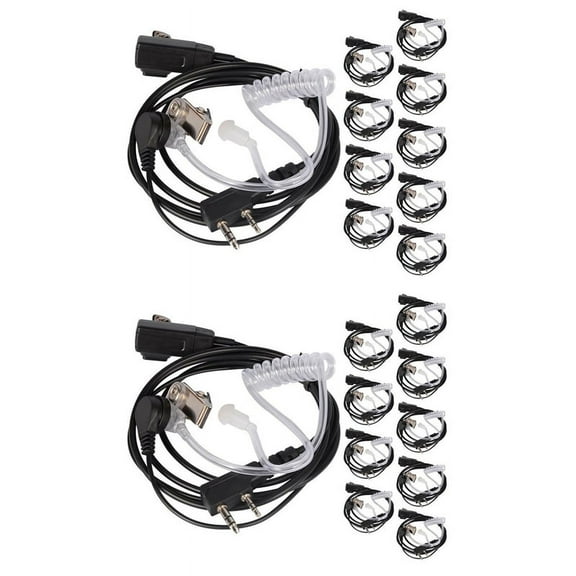 20PCS Accessories Air Acoustic Tube Headset Earpiece for for Radio Walkie Talkie Headset for 888S UV-5R UV-82