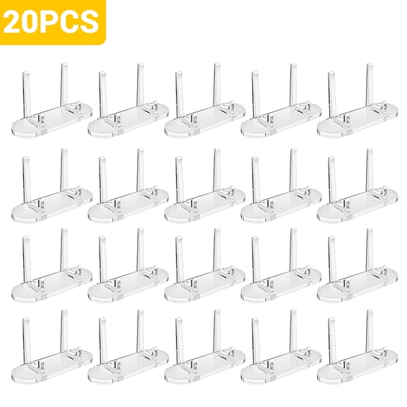 20PCS Acrylic Easels Display Stands Plate Postcard Display Holder Photo Frame Stand forPSA Graded Cards, Sports Cards,Baseball Cards
