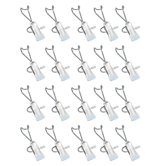 ckepdyeh 20PCS Anti Rust Clip Space Storage Hanging Travel Hook , 360° Rotating Hanger Clips Towel Clips Boot Hanger