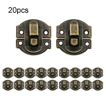 20PCS Antique Hasp Lock Clasp for Jewelry Box Suitcase Hasp Wooden Box Latch